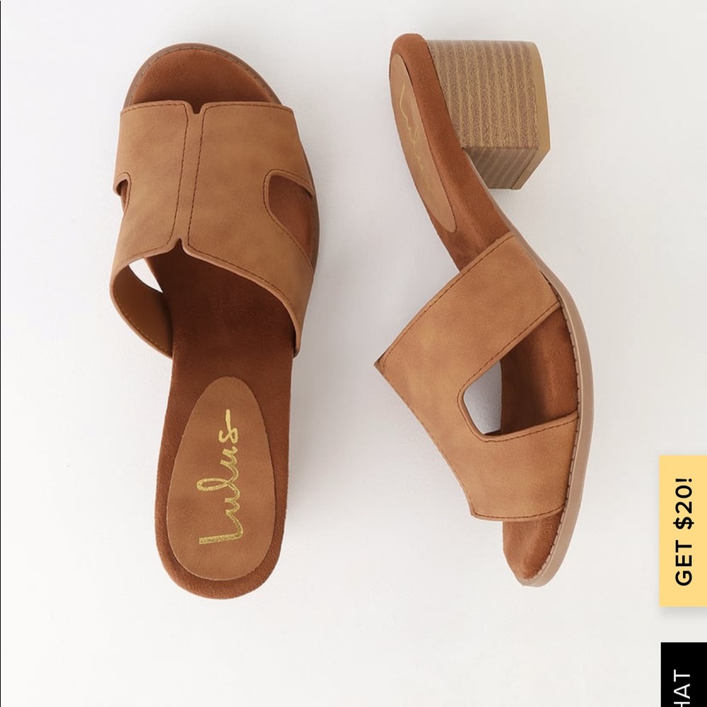 COPY - NEW 7.5 mules cushioned Carmel colored sue…